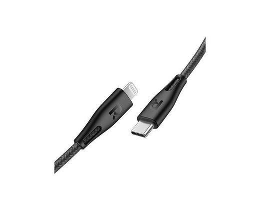 RAVPower Type-C To Light Cable 1.2m - Nylon Black