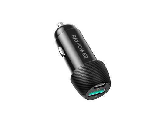 Ravpower RP-VC031 Total 44W Car Chargerr + 1m Combo Black