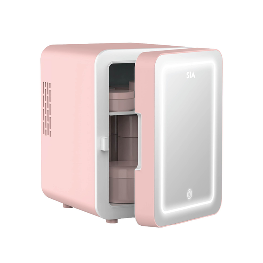 SIA Min Fridge 4l With LED Light - Pink