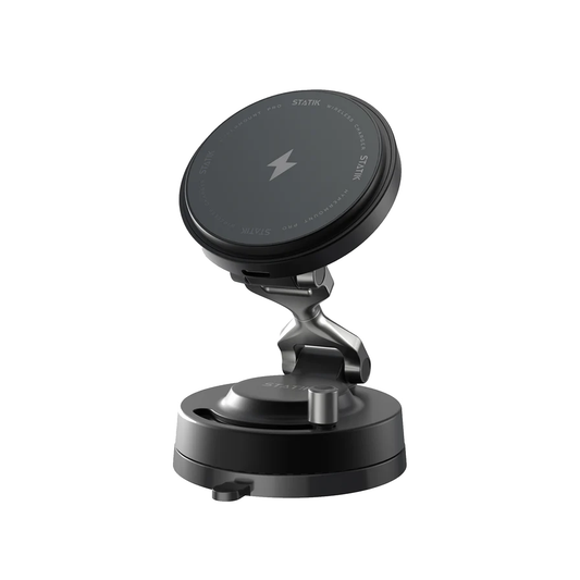 Statik HyperMount Pro Vacuum Magnetic NanoSuction Phone Mount With Wireless Charging