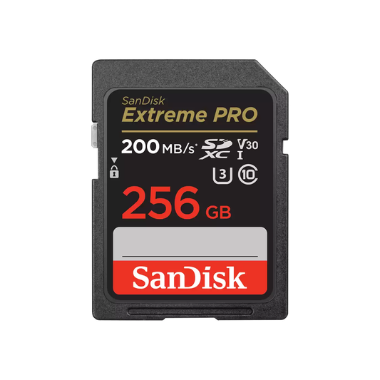 SanDisk Extreme PRO SD UHS-I 256GB Card for 4K Video For DSLR & Mirrorless