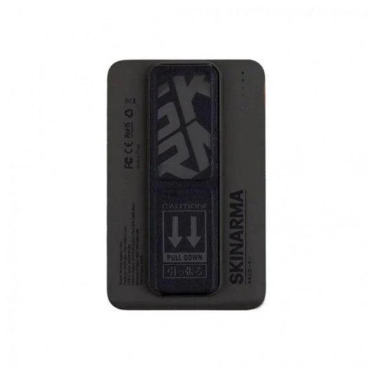 Skinarma Mirage Magnetic Card Holder With Grip-Stand - Pewter Green