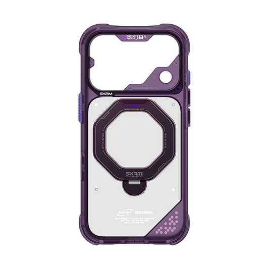 SkinArma iPhone 18 Pro Max 6.9 Inch (2026) Saturn (Rotating Kick-Stand) - Burgundy
