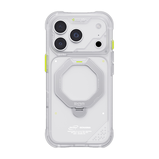 SkinArma iPhone 18 Pro Max 6.9 Inch (2026) Saturn (Rotating Kick-Stand) - Frost