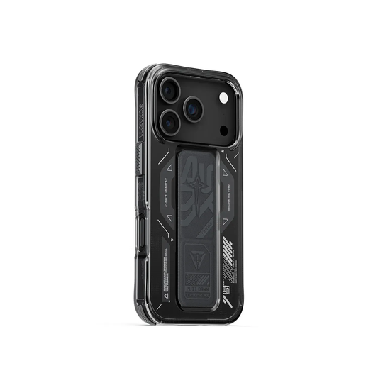 Skinarma iPhone 17 Pro (2025) 6.3 Inch Helio (Mag-Charge + Grip-Stand) - Graphite