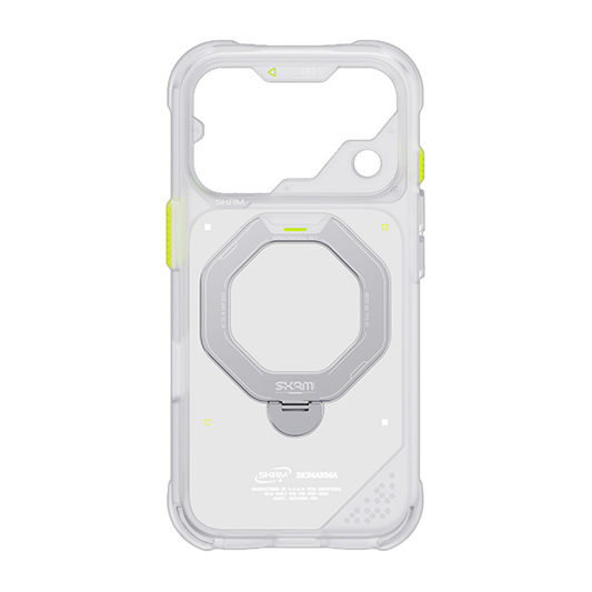 Skinarma iPhone 18 Pro 6.3 Inch (2026) Saturn (Rotating Kick-Stand) - Frost