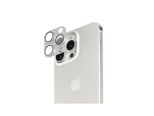 Smartix Premium Aluminium Camera Glass for Iphone 15 Pro/Pro Max White T.