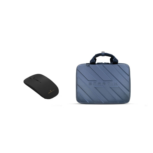 Smartix Premium Laptop Bag Designer Blue + Mouse