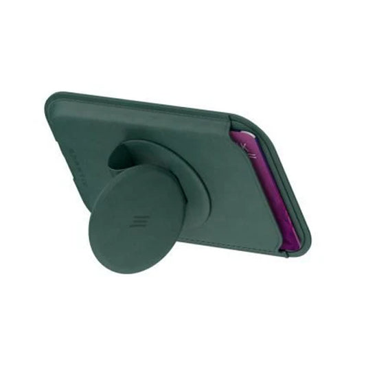 Smartix Premium Magnetic Card Holder Green (Free magnetic Ring)