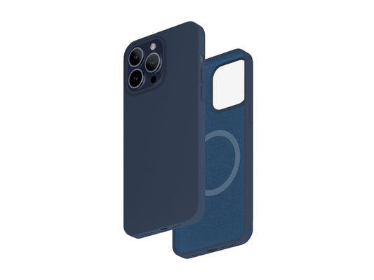 Smartix Premium Silicone Magnetic Case for iPhone 15 Pro Max Blue