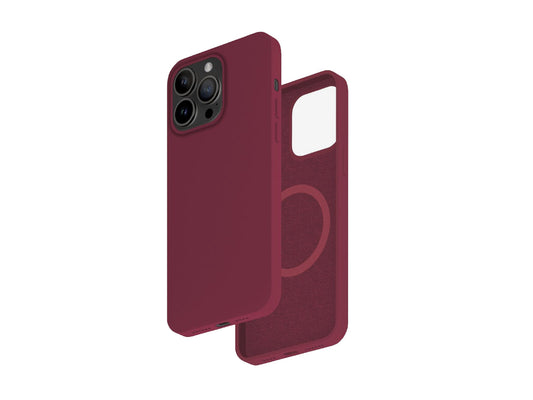 Smartix Premium Silicone Magnetic Case for iPhone 15 Pro Max Plum