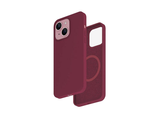 Smartix Premium Silicone Magnetic Case for iPhone 15 Plum