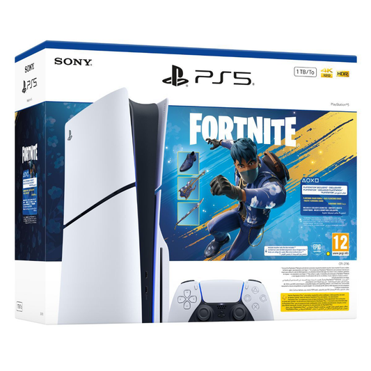 Sony PlayStation 5 Disc Console-1TB-Fortnite Bundle Limited Edition - White