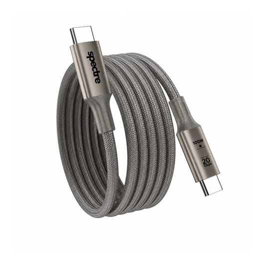 Spectre Magnetic Type C 100W Cable - Natural Titanium