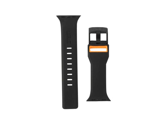 UAG Apple Watch 45mm/44mm/42mm/Ultra Civilian Strap (Black/Orange)