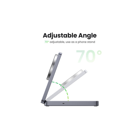 UGREEN 2-in-1 Magnetic Wireless Charger 20w - White