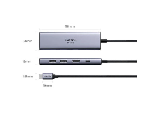 UGREEN UGreen 6 in 1 multifunctional USB HUB Type-CM511