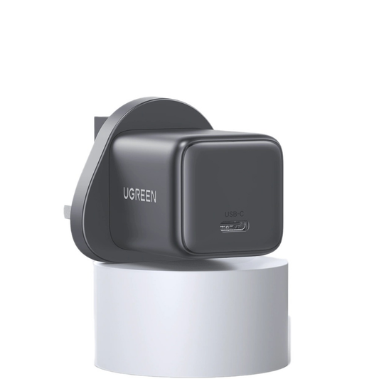 UGREEN 30W One Port USB-C GaN Fast Charger UK - Space Grey