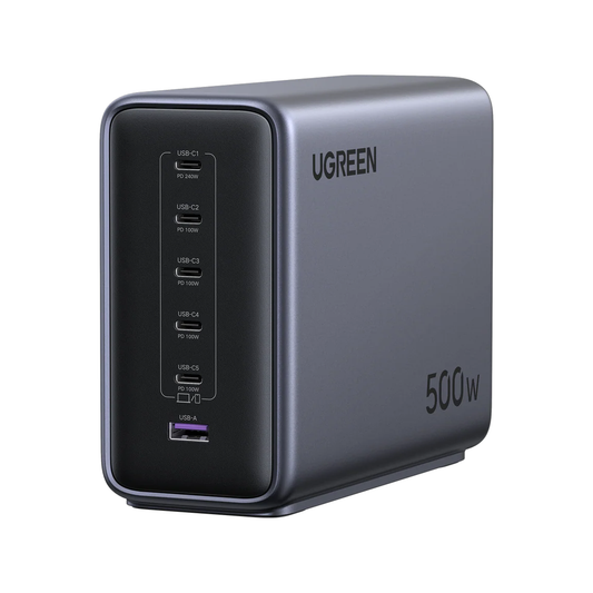 UGREEN 500W 6-Port GaN Desktop Fast Charger UK Nexode