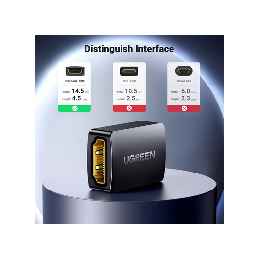 UGREEN HDMI Female To Female Adapter - Black