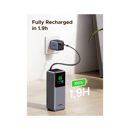 UGREEN Nexode Power Bank 20000mAh 165W With Retractable USB-C Cable