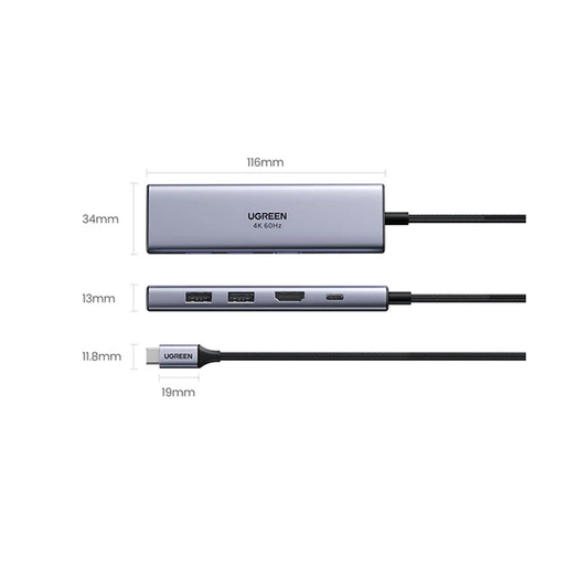 UGREEN UGreen 6 in 1 multifunctional USB HUB Type-CM511