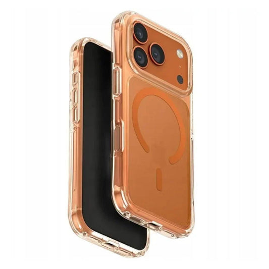 UNIQ Hybrid iPhone 17 Pro (2025) 6.3 Magclick Charging Lifepro Xtreme (Af) - Frost Clear/Volt Orange