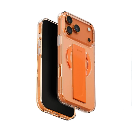 Uniq Hybrid iPhone 17 Pro (2025) 6.3 Inch MagClick Charging Heldro Air - Volt Orange