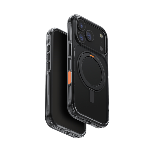 Uniq Hybrid iPhone 17 Pro (2025) 6.3 Inch Swivix With 360 Rotating Kickstand - Carbon Black