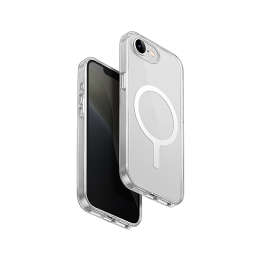 Uniq Hybrid iPhone 17e | 16e Magclick Charging Lifepro - Crystal Clear