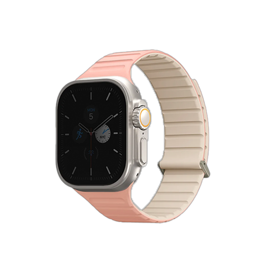 Uniq Revix Evo Reversible Strap For Apple Watch 49/45/44/42mm - Crepe Pink / Ivory