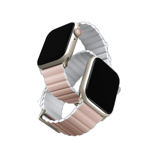 Uniq Revix Premium Edition Reverible Strap For Apple Watch 49/45/44/42mm - Blush Pink / White