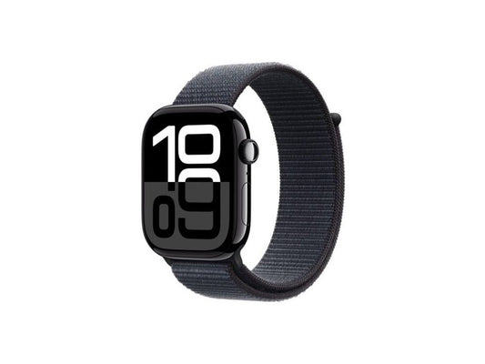 Apple Watch Series 10 GPS 46mm Jet Black Aluminium Case with Ink Sport Loop