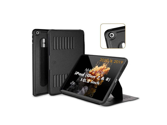 Zugu iPad 10.2 Inch - Gen 7th/8th/9th - Muse Case - Black