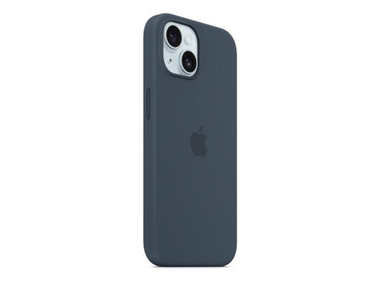 iPhone 15 Silicone Case with MagSafe - Storm Blue