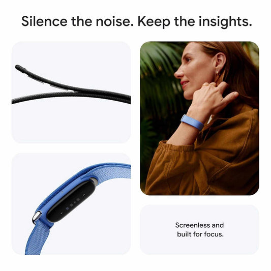 Google Fitbit Air - Screenless Fitness and Health Tracking - Works with Android and iOS - Fog