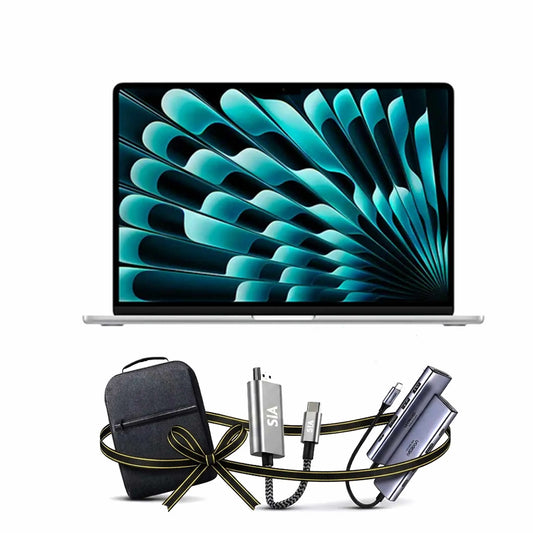 Apple MacBook Air 13 inch M5-chip with 10‑core CPU and 10‑core GPU, 16GB, 1TB SSD - Silver