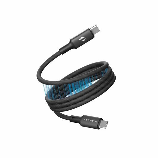 Smartix Premium 100W C to C Magnetic Braided Cable