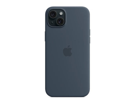 iPhone 15 Plus Silicone Case with MagSafe - Storm Blue