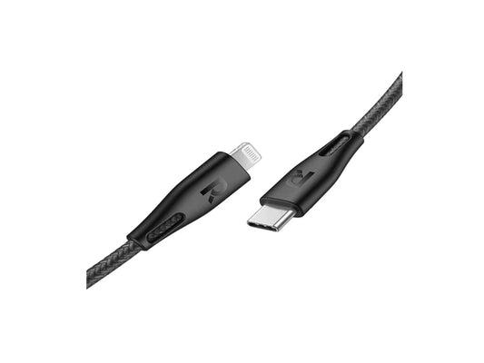 RAVPower RP-CB1018 Type-C to Lightning Cable 2m Nylon Black