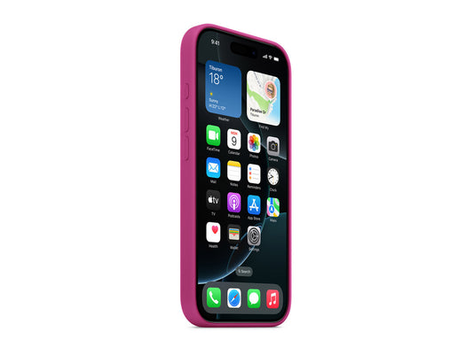 iPhone 16 Pro Silicone Case with MagSafe - Fuchsia