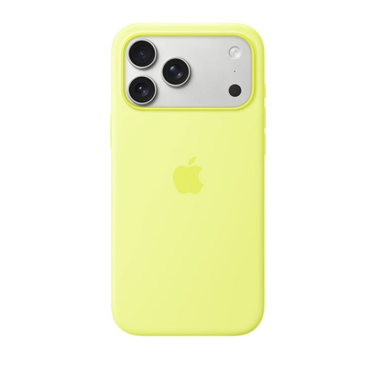 Apple iPhone 17 Pro Max Silicone Case With MagSafe – Neon Yellow