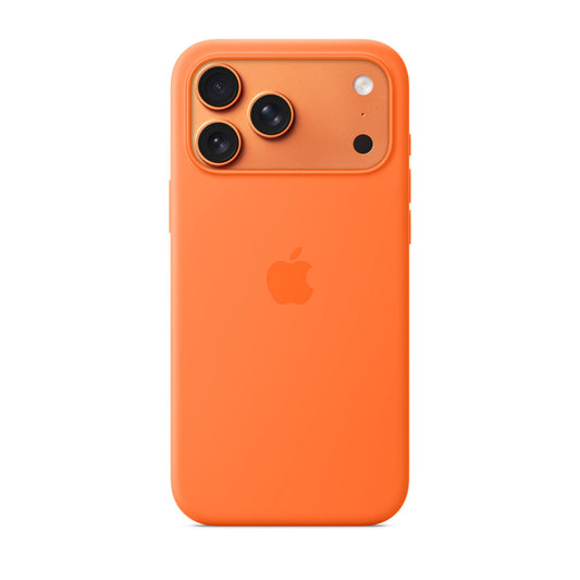 Apple iPhone 17 Pro Max Silicone Case With MagSafe – Orange