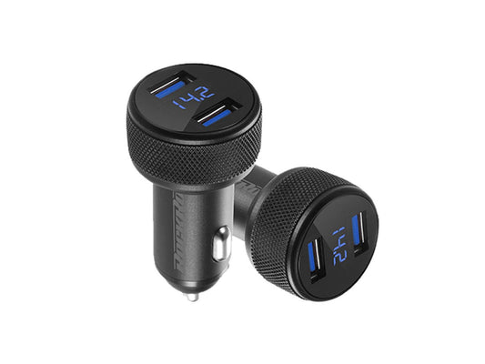 RockRose QC 3.0 2-Port Car Charger - Black