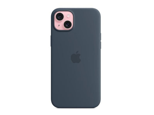 iPhone 15 Plus Silicone Case with MagSafe - Storm Blue